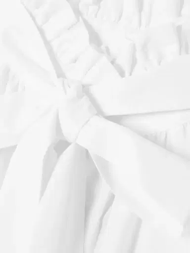 La DoubleJ Icon Cerere Tie-detailed Ruffled Cotton-poplin Blouse | Thumbnail 4 La DoubleJ Icon Cerere Tie-detailed Ruffled Cotton-poplin Blouse | Thumbnail 4