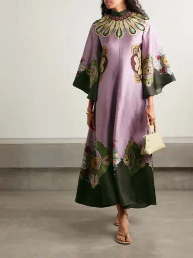 La DoubleJ Icon Magnifico Printed Silk-twill Maxi Dress | Thumbnail 2