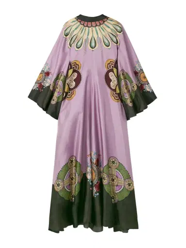 La DoubleJ Icon Magnifico Printed Silk-twill Maxi Dress | Thumbnail 1