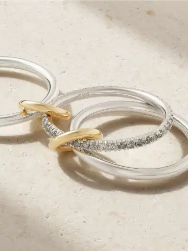 Spinelli Kilcollin Sonny Sterling Silver And 18-karat Gold Diamond Ring | Thumbnail 4 Spinelli Kilcollin Sonny Sterling Silver And 18-karat Gold Diamond Ring | Thumbnail 4