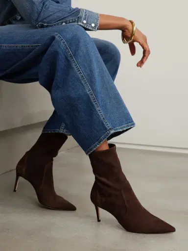 Stuart Weitzman Stuart Suede Ankle Boots | Thumbnail 2 Stuart Weitzman Stuart Suede Ankle Boots | Thumbnail 2