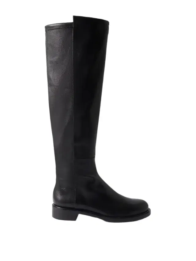 Stuart Weitzman Gisele 5050 Leather And Stretch Knee Boots