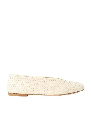 Bottega Veneta Rosa Intrecciato Leather Ballet Flats | Thumbnail 1 Bottega Veneta Rosa Intrecciato Leather Ballet Flats | Thumbnail 1