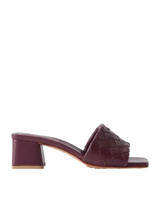 Riva Intrecciato Leather Mules