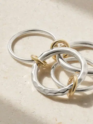 Spinelli Kilcollin Cici Petite Sterling Silver And 18-karat Gold Ring | Thumbnail 4