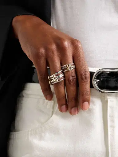 Spinelli Kilcollin Cici Petite Sterling Silver And 18-karat Gold Ring | Thumbnail 5