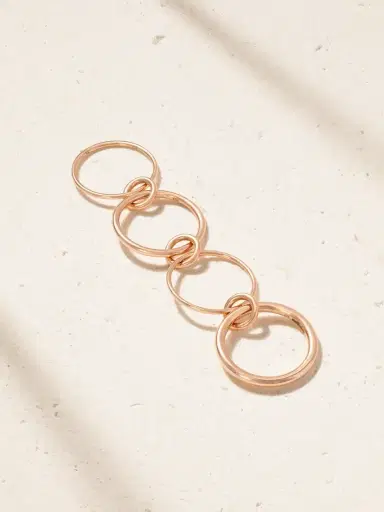 Spinelli Kilcollin Pisces Set Of Four 18-karat Rose Gold Rings | Thumbnail 3