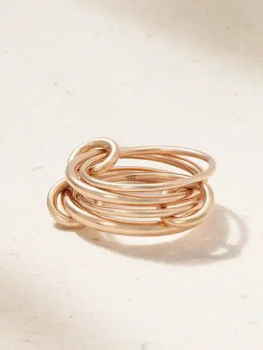 Spinelli Kilcollin Pisces Set Of Four 18-karat Rose Gold Rings | Thumbnail 1