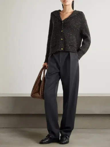 Bottega Veneta Ribbed Wool-blend Cardigan | Thumbnail 2