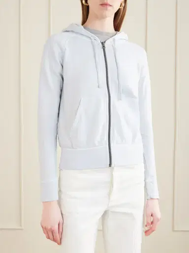 James Perse Vintage French Cotton-terry Hoodie | Thumbnail 3 James Perse Vintage French Cotton-terry Hoodie | Thumbnail 3