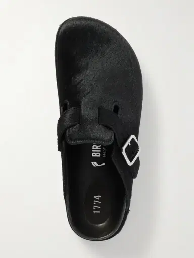 Birkenstock 1774 Boston Buckled Cow Hair Clogs | Thumbnail 5
