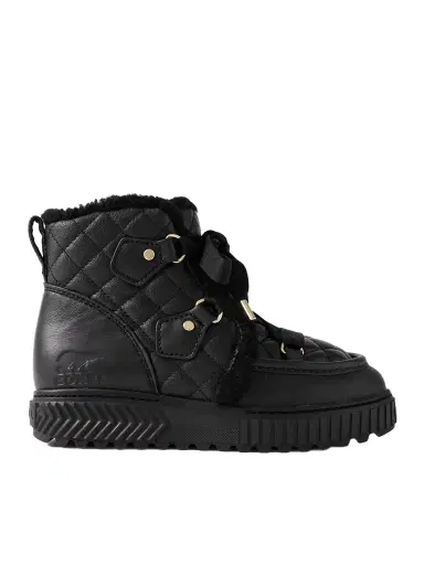 Sorel One Alpine Lux Fleece-lined Quilted Leather Ankle Boots | Thumbnail 1