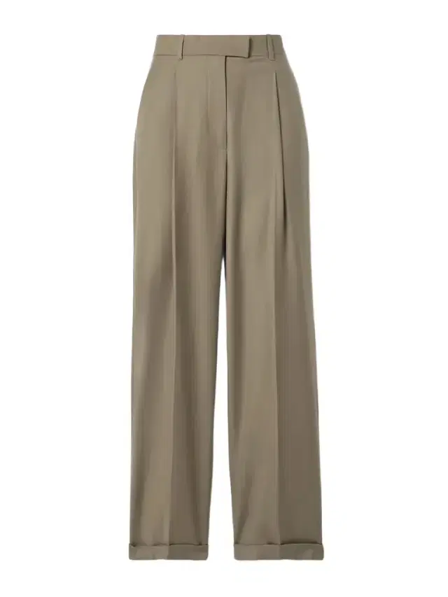 Sorina Pleated Wool-flannel Straight-leg Pants