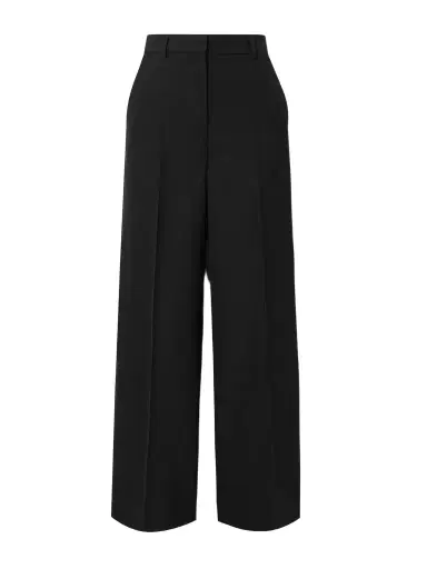 TOTEME Recycled Grain De Poudre Straight-leg Pants | Thumbnail 1 TOTEME Recycled Grain De Poudre Straight-leg Pants | Thumbnail 1