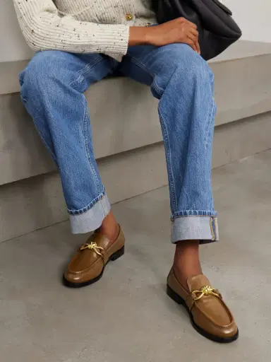 Bottega Veneta Astaire Embellished Leather Loafers | Thumbnail 2