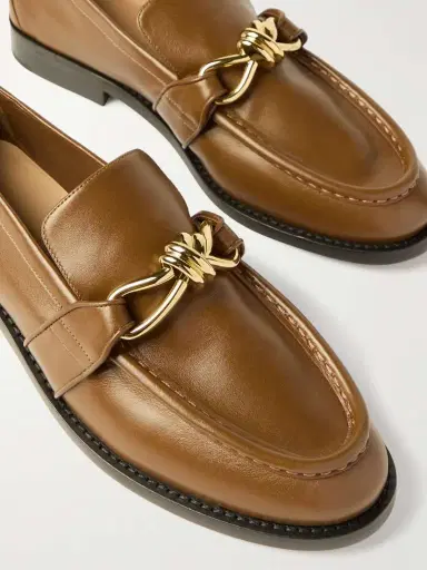 Bottega Veneta Astaire Embellished Leather Loafers | Thumbnail 3