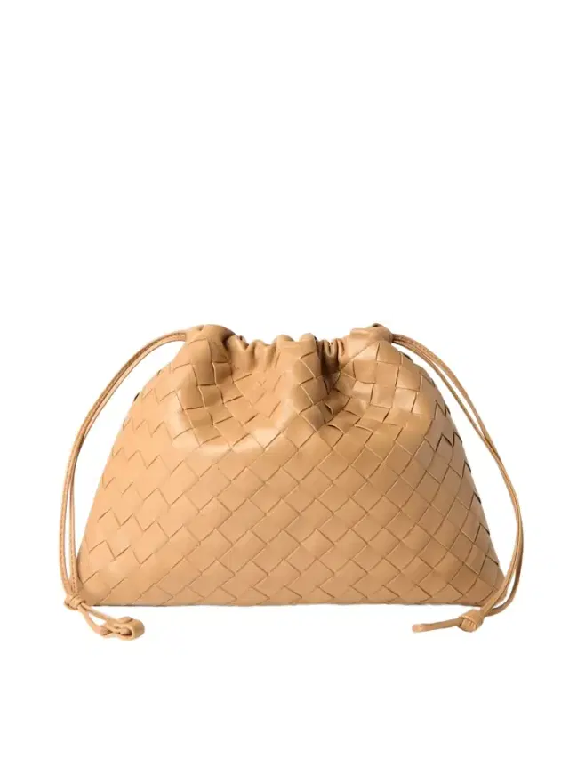 Dustbag Intrecciato Leather Pouch