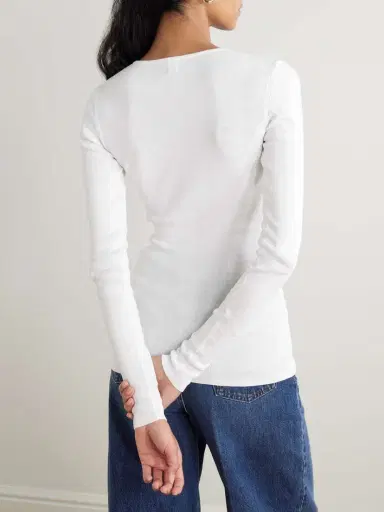 TOTEME Garderob Organic Cotton-jersey Top | Thumbnail 3 TOTEME Garderob Organic Cotton-jersey Top | Thumbnail 3