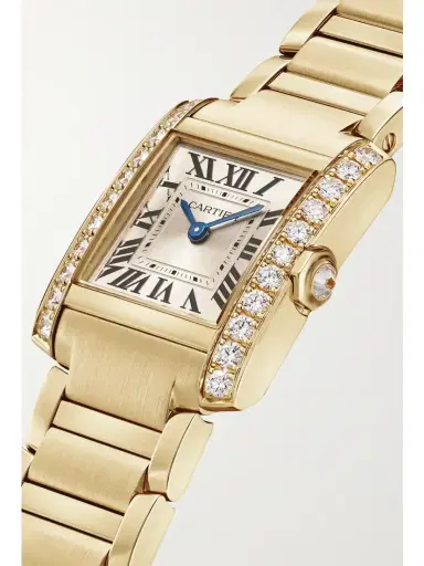 Cartier Tank Française Small 18-karat Gold Diamond Watch | Thumbnail 3 Cartier Tank Française Small 18-karat Gold Diamond Watch | Thumbnail 3
