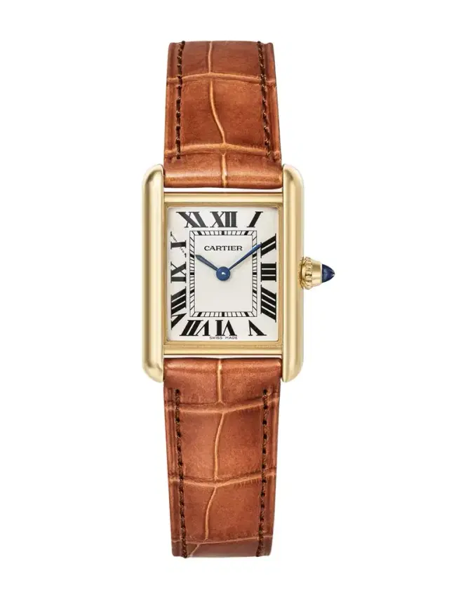 Cartier Tank Louis  22mm Small 18-karat Gold And Alligator Watch