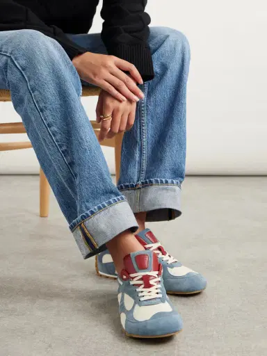 Bottega Veneta Orbit Flash Leather-trimmed Suede And Shell Sneakers | Thumbnail 2 Bottega Veneta Orbit Flash Leather-trimmed Suede And Shell Sneakers | Thumbnail 2