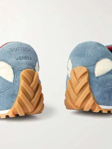 Bottega Veneta Orbit Flash Leather-trimmed Suede And Shell Sneakers | Thumbnail 4 Bottega Veneta Orbit Flash Leather-trimmed Suede And Shell Sneakers | Thumbnail 4