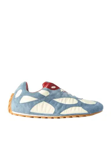 Bottega Veneta Orbit Flash Leather-trimmed Suede And Shell Sneakers | Thumbnail 1 Bottega Veneta Orbit Flash Leather-trimmed Suede And Shell Sneakers | Thumbnail 1