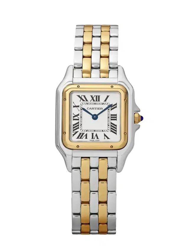 Cartier Panthère De  Medium 18-karat Gold And Stainless Steel Watch