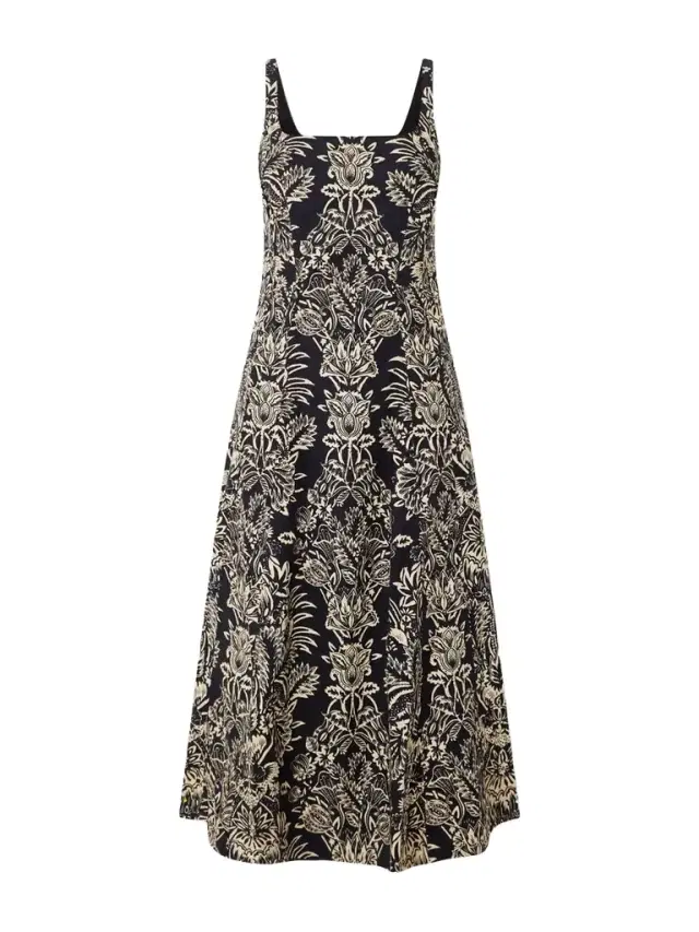 Natali Floral-print Cotton Midi Dress