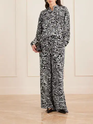 Ulla Johnson Soren Zebra-print Silk Crepe De Chine Shirt | Thumbnail 2
