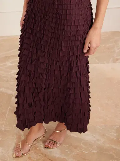 Ulla Johnson Mimi Tiered Ruffled Jersey Midi Skirt | Thumbnail 5 Ulla Johnson Mimi Tiered Ruffled Jersey Midi Skirt | Thumbnail 5