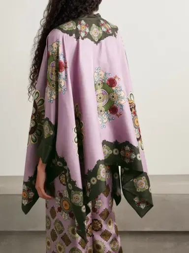 La DoubleJ Icon Foulard Draped Printed Silk-twill Shirt | Thumbnail 3 La DoubleJ Icon Foulard Draped Printed Silk-twill Shirt | Thumbnail 3