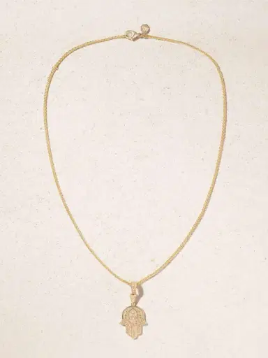 Marlo Laz Southwestern Hamsa 14-karat Gold Diamond Necklace | Thumbnail 4 Marlo Laz Southwestern Hamsa 14-karat Gold Diamond Necklace | Thumbnail 4