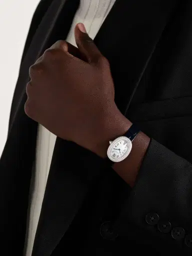 Cartier Baignoire 23.09mm Small 18-karat White Gold, Alligator And Diamond Watch | Thumbnail 2