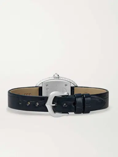 Cartier Baignoire 23.09mm Small 18-karat White Gold, Alligator And Diamond Watch | Thumbnail 6