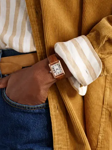 Cartier Tank Louis Small 18-karat Rose Gold Watch | Thumbnail 2