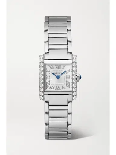 Cartier Tank Française Small Stainless Steel Diamond Watch | Thumbnail 1 Cartier Tank Française Small Stainless Steel Diamond Watch | Thumbnail 1