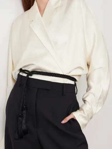 Le Sundial Tasseled Woven Cord Belt | Thumbnail 2 Le Sundial Tasseled Woven Cord Belt | Thumbnail 2