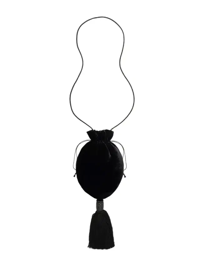 Le Sundial Lee Tasseled Velvet Shoulder Bag