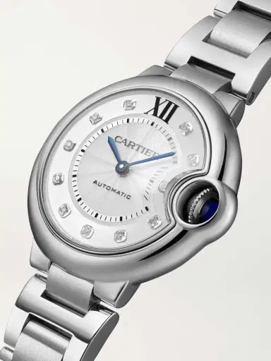 Cartier Ballon Bleu De Automatic Stainless Steel Diamond Watch | Thumbnail 3 Cartier Ballon Bleu De Automatic Stainless Steel Diamond Watch | Thumbnail 3