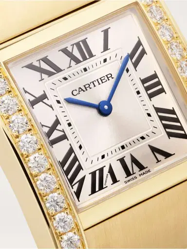 Cartier Tank Française 32mm Medium 18-karat Gold And Diamond Watch | Thumbnail 5