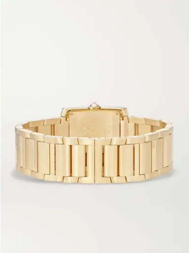 Cartier Tank Française 32mm Medium 18-karat Gold And Diamond Watch | Thumbnail 6