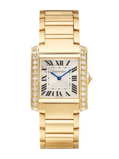 Cartier Tank Française 32mm Medium 18-karat Gold And Diamond Watch | Thumbnail 1