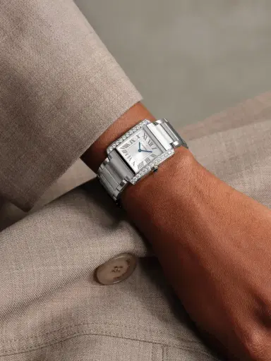 Cartier Tank Française Medium Stainless Steel Diamond Watch | Thumbnail 2 Cartier Tank Française Medium Stainless Steel Diamond Watch | Thumbnail 2