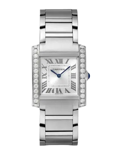 Cartier Tank Française Medium Stainless Steel Diamond Watch | Thumbnail 1 Cartier Tank Française Medium Stainless Steel Diamond Watch | Thumbnail 1
