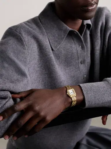 Cartier Panthère De Small 18-karat Gold Diamond Watch | Thumbnail 2