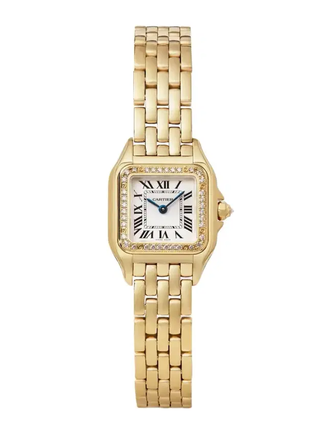 Cartier Panthère De  Small 18-karat Gold Diamond Watch