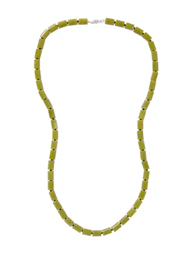 Édith Silver Jade Necklace