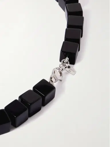 Le Sundial Tube Onyx And Silver Collar | Thumbnail 3 Le Sundial Tube Onyx And Silver Collar | Thumbnail 3