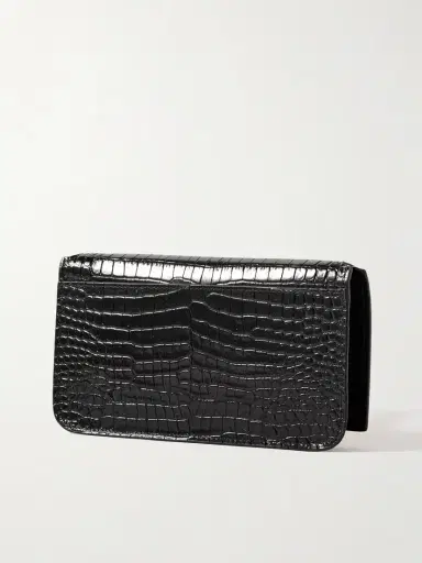 Saint Laurent Croc-effect Leather Phone Case | Thumbnail 3 Saint Laurent Croc-effect Leather Phone Case | Thumbnail 3